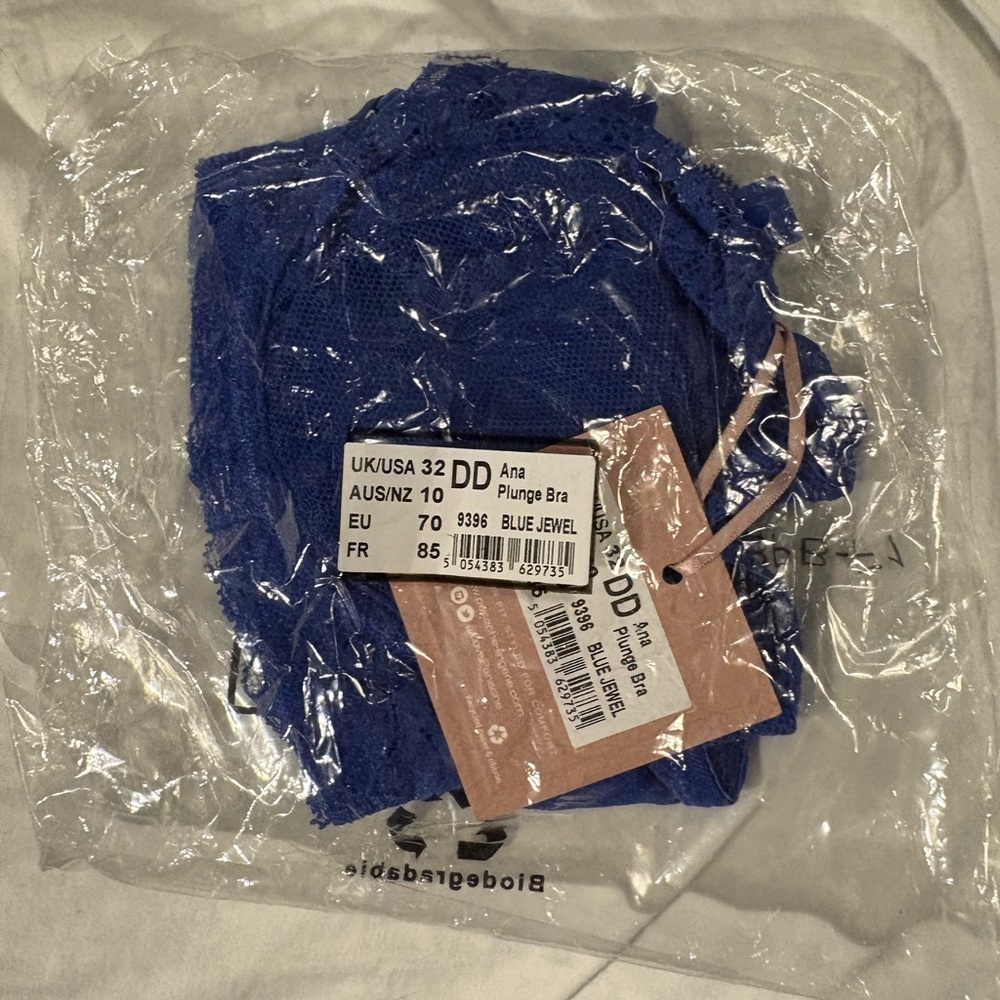 Panache Blue Jewel Ana Plunge Bra